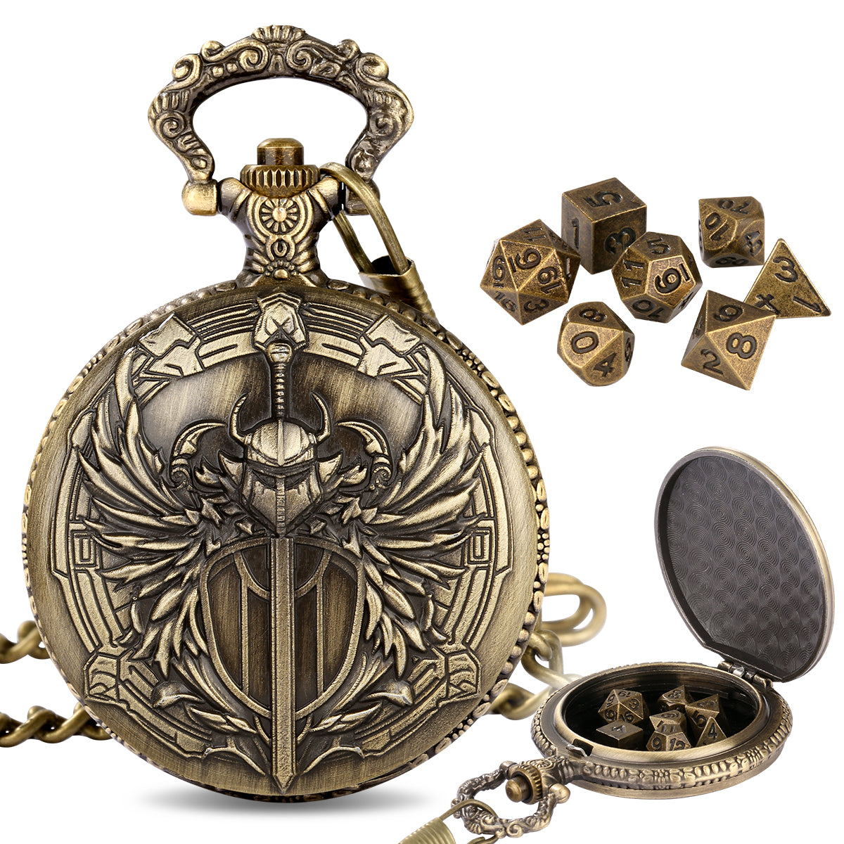WARRIOR EMBLEM METAL DICE CASE