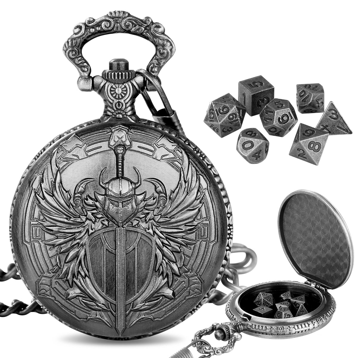 WARRIOR EMBLEM METAL DICE CASE