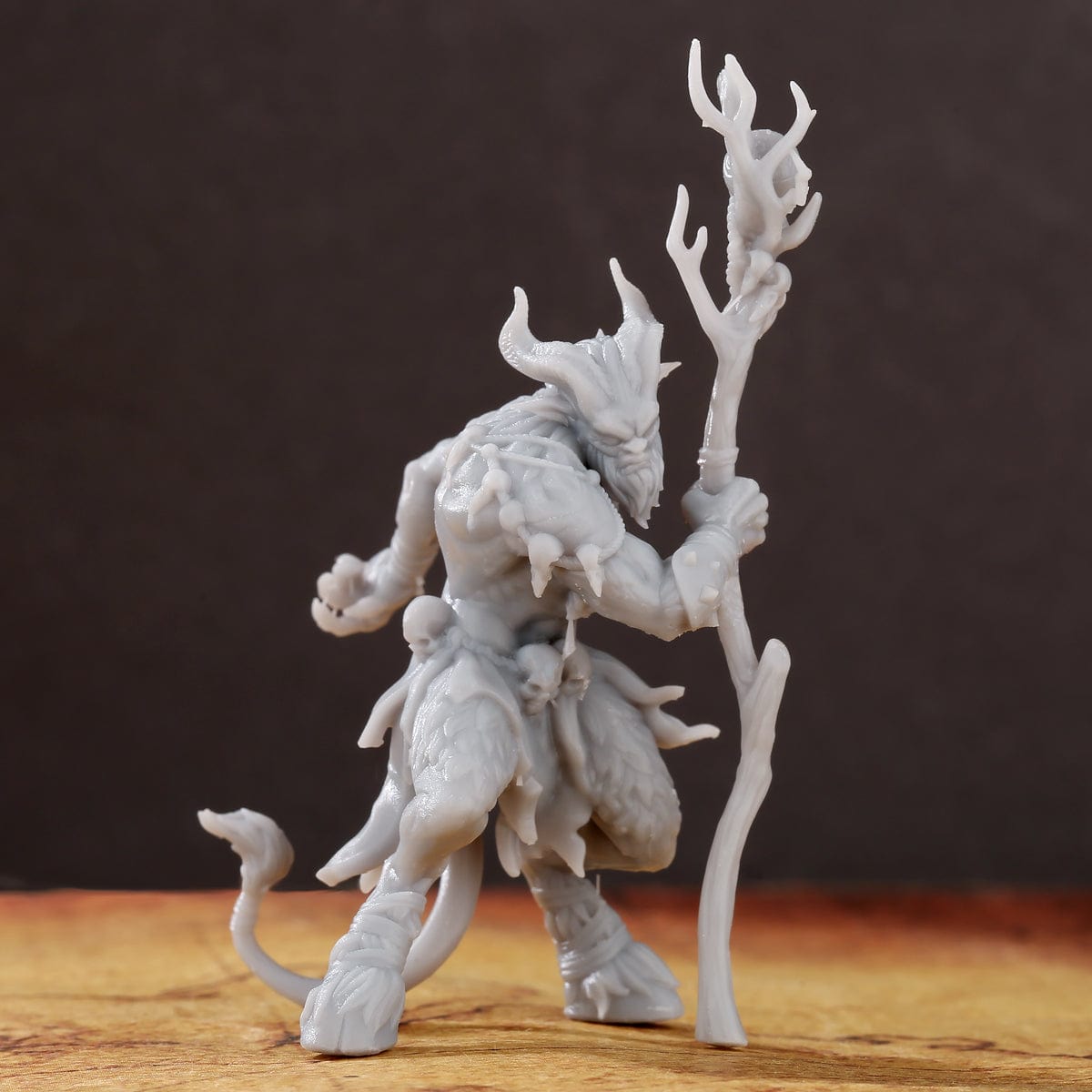 Geloho 3D Print Goat Warlock Miniature