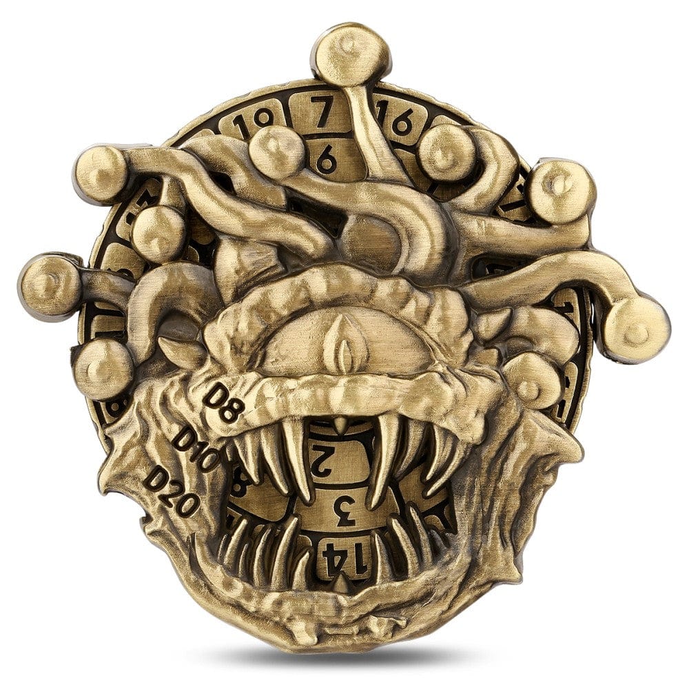 Geloho metal Bronze Beholder’s Gaze Dice Spinner
