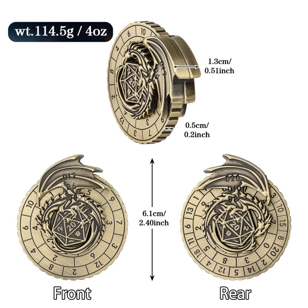 Geloho metal Dragon Crest Dice Spinner