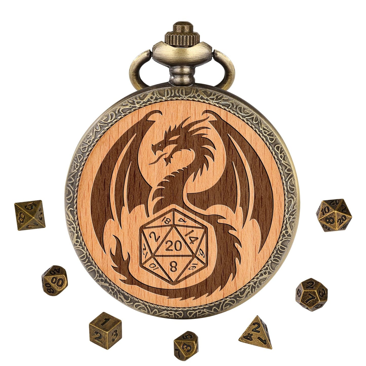 Geloho D20, Dragon Dragon & D20 Pocket Watch Dice Set
