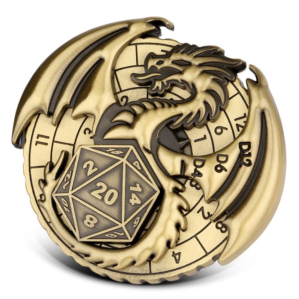 Geloho metal Dragon Emblem Dice Spinner