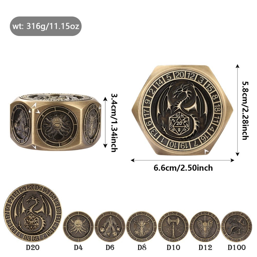 Geloho metal Epic Dice Cube Spinner
