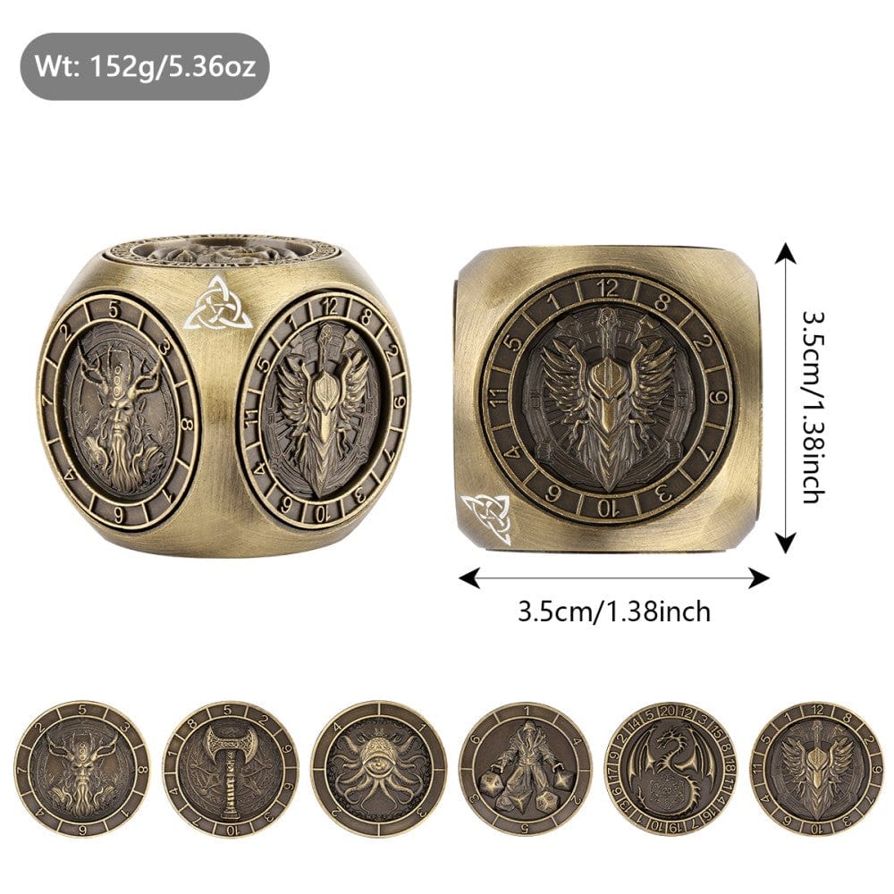 Geloho metal Legendary Dice Cube Spinner