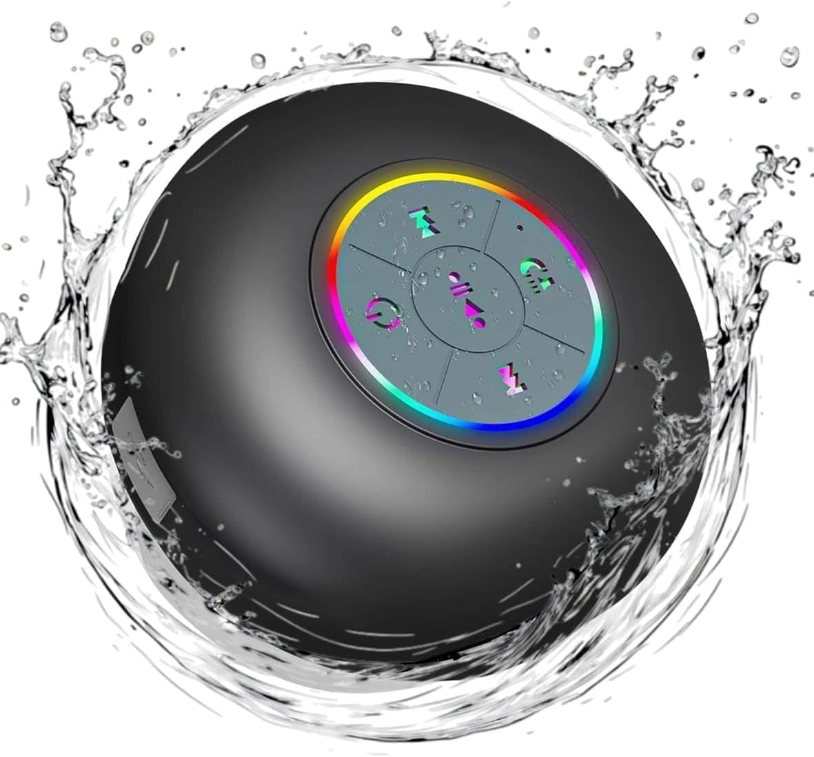 Geloho black Mini LED Waterproof Speaker