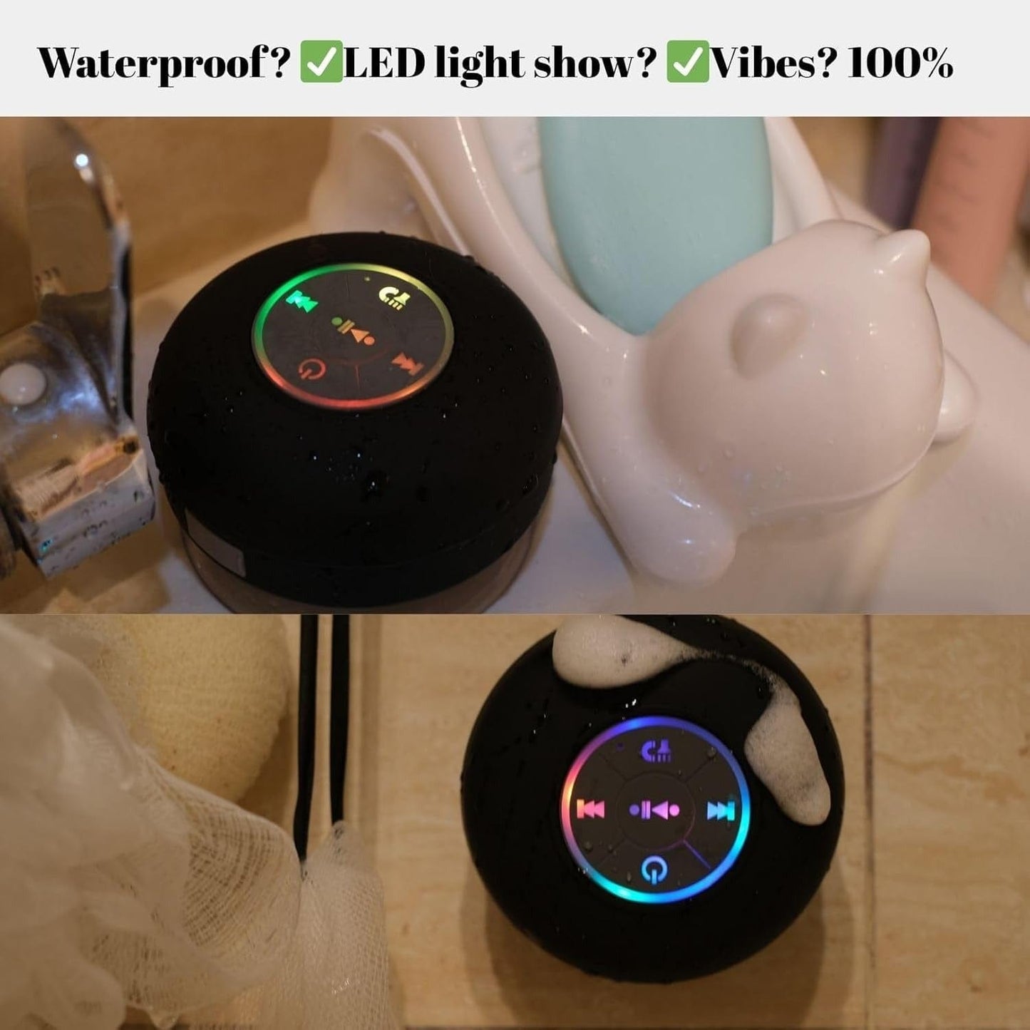 Geloho Mini LED Waterproof Speaker