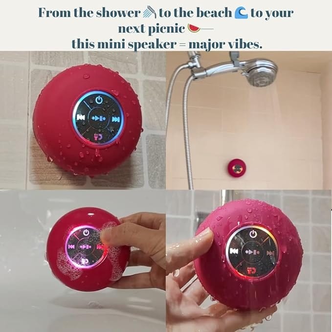 Geloho Mini LED Waterproof Speaker