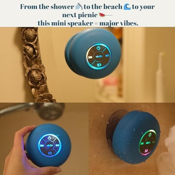 Geloho Mini LED Waterproof Speaker
