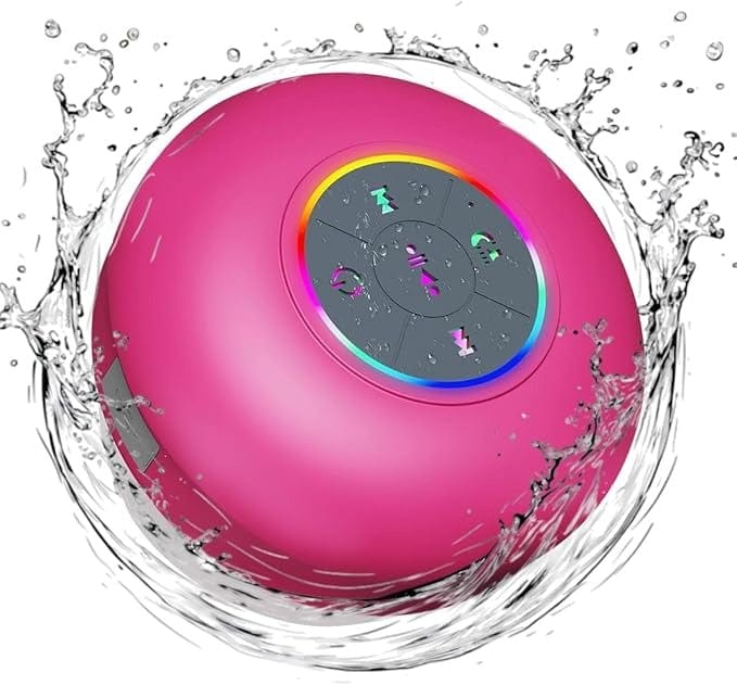 Geloho red Mini LED Waterproof Speaker