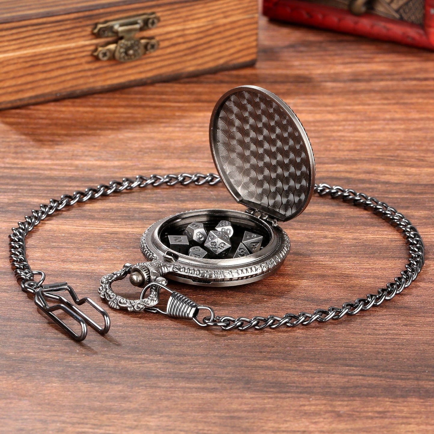 Geloho Ouroboros Dragon Pocket Watch Dice Set