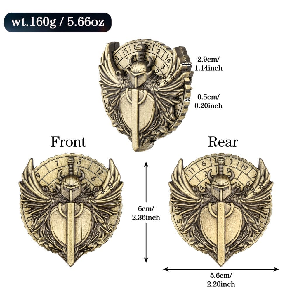 Geloho metal Paladin’s Shield Dice Spinner