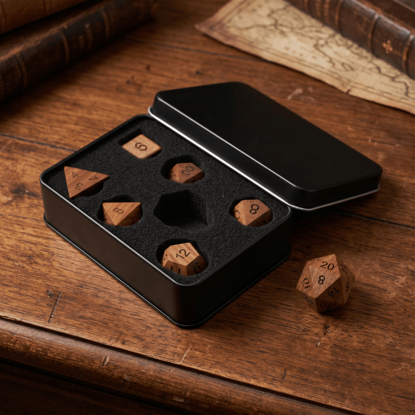 Geloho Rosewood - Wood Dice Set