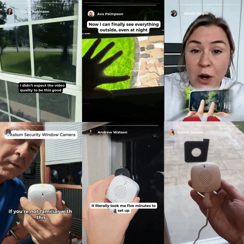 Vitalium Smart Window Camera for Security