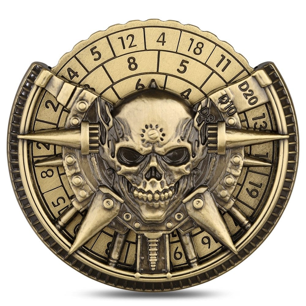 Geloho metal Warlord Skull Dice Spinner