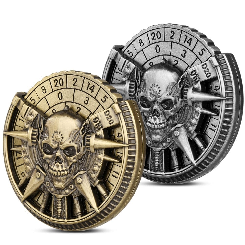 Geloho metal Warlord Skull Dice Spinner