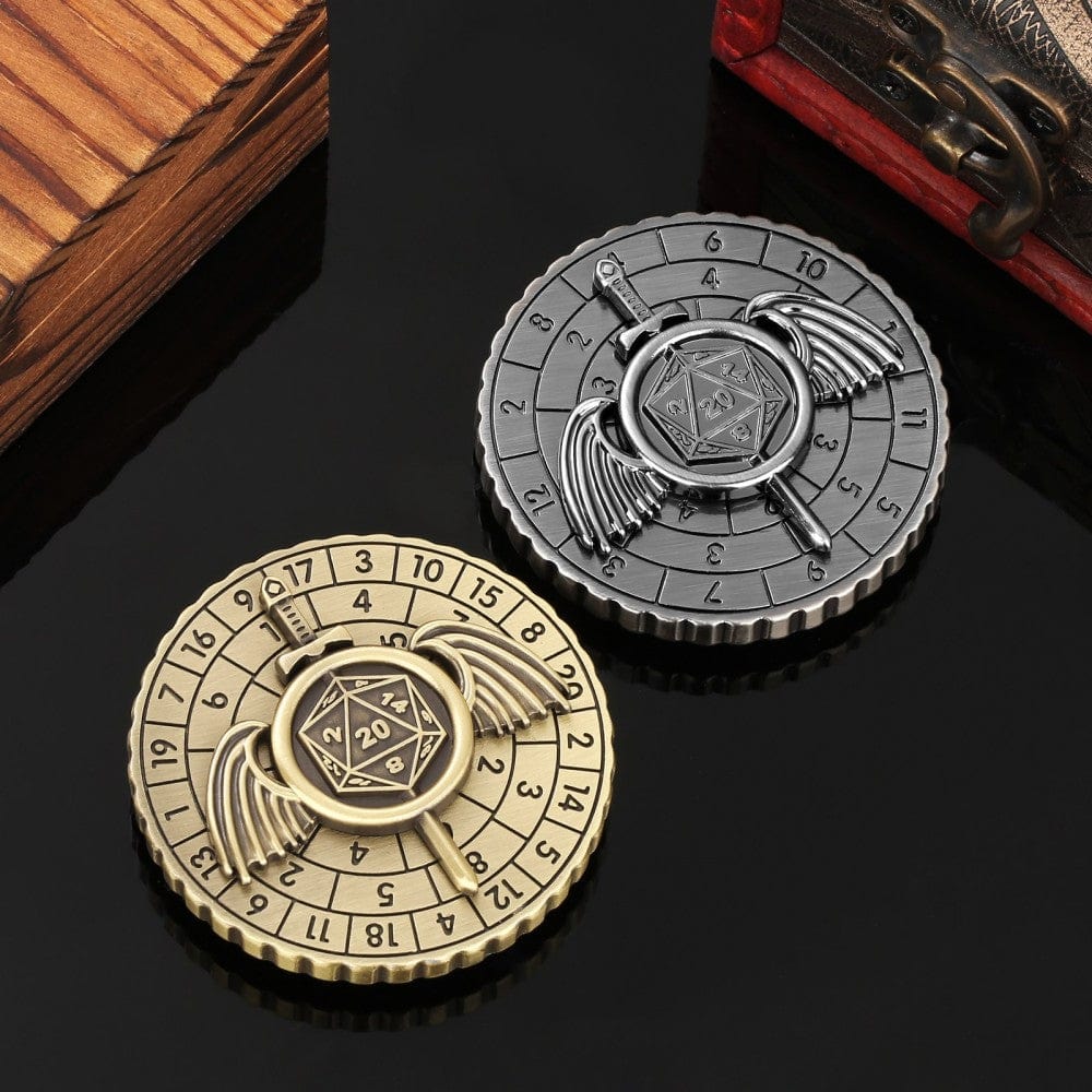Geloho metal Winged Sword Dice Spinner