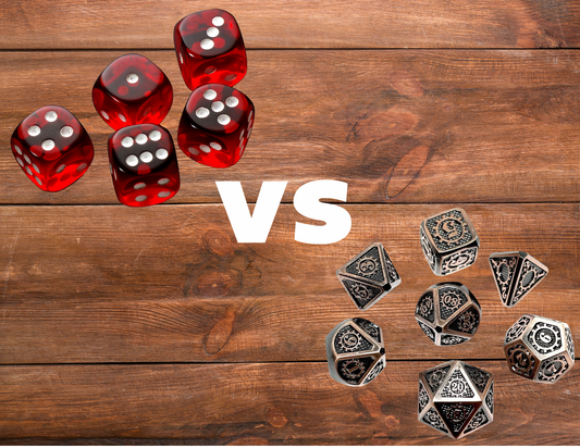 Resin vs. Metal Dice: Which One Should You Roll for the Final Boss?