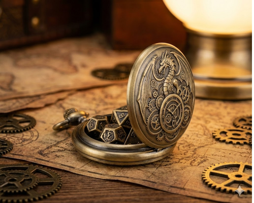 Steampunk Aesthetics: Why Pocket Watch Dice Are the Ultimate Tabletop