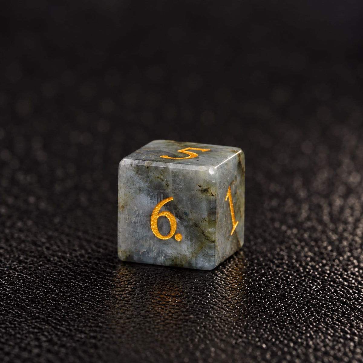 Mistbound Rune-Gemstone Dice Set - D6 detail