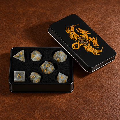 Mistbound Rune-Gemstone Dice Set - packaging