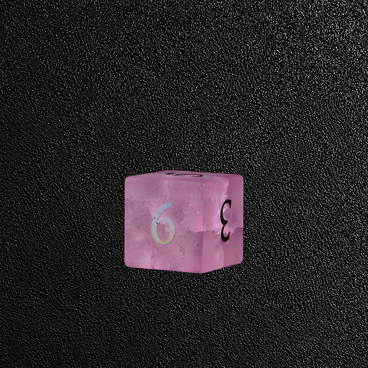 Fey Rose Covenant-Gemstone Dice Set – D6 close-up