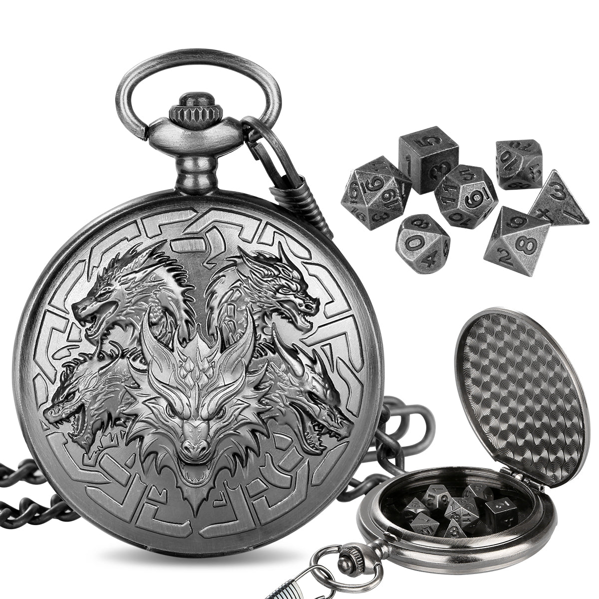 DRAGON EMBOSSED DICE STORAGE BOX