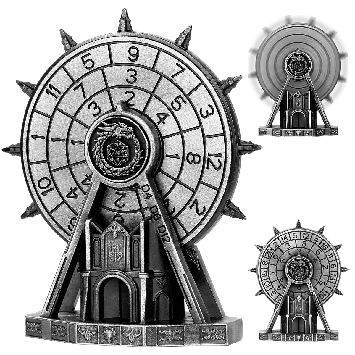 Dragon Swallowing Tail Ferris Wheel DND Dice Turntable