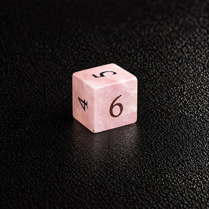 Faerie Bloom Charm-Gemstone Dice Set – D6 close-up
