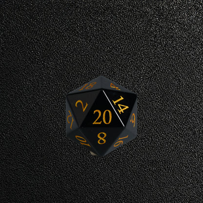 Nightfall Shadow Pact-Gemstone Dice Set – D20 close-up