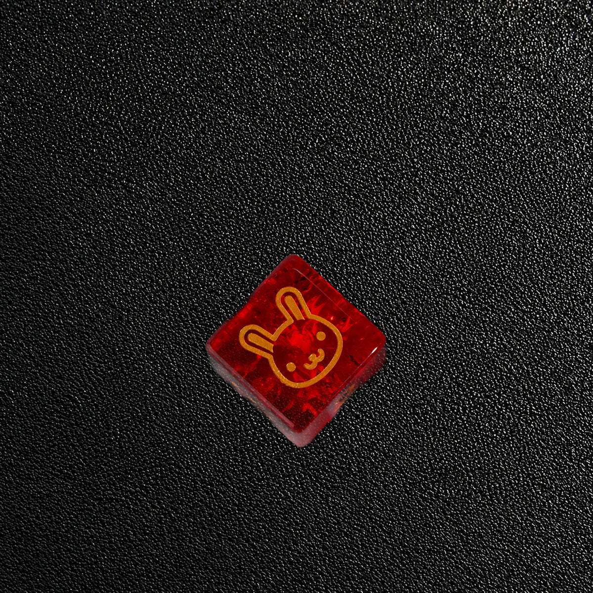 Crimson Ruin Rage-Gemstone Dice Set – D6 close-up