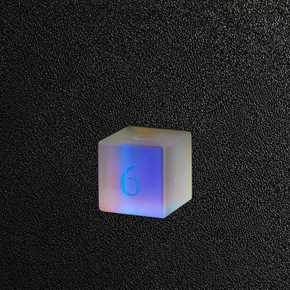 Prismatic Arcane Ward-Gemstone Dice Set – D6 close-up