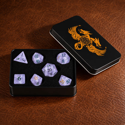 Prismveil Rune-Gemstone Dice Set - packaging