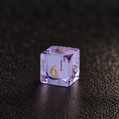 Astral Shard-Gemstone Dice Set - D6 detail