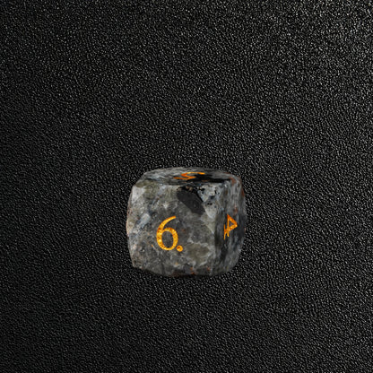 Flamebound Oath Relic-Gemstone Dice Set – D6 close-up