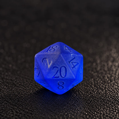 Abyssal Tide-Gemstone Dice Set - D20 detail