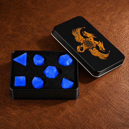 Abyssal Tide-Gemstone Dice Set - packaging