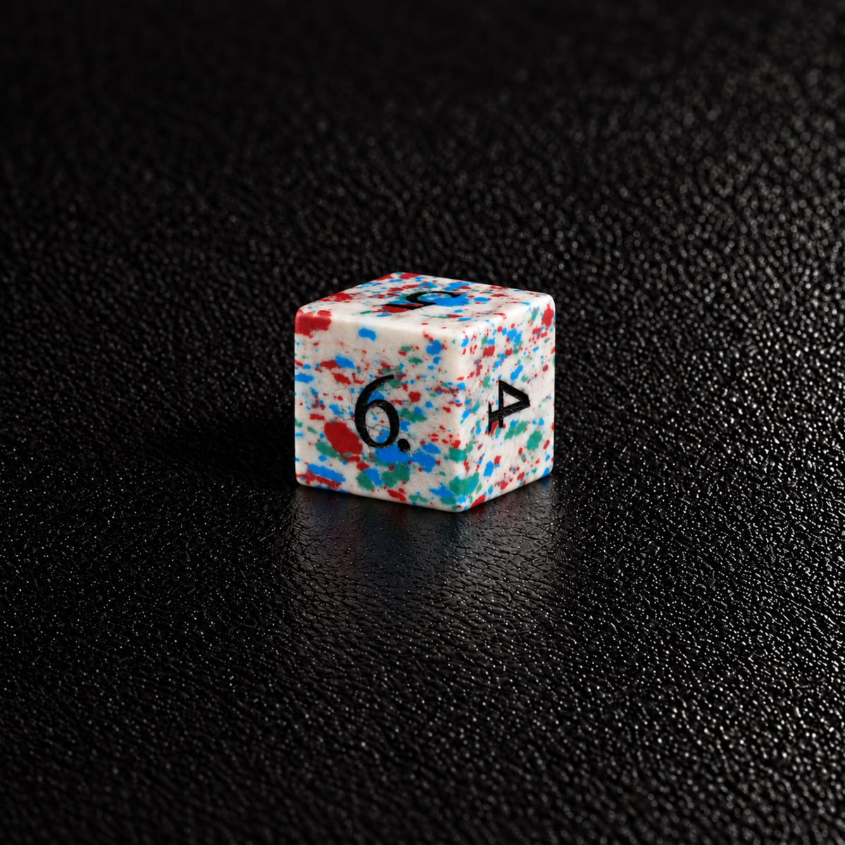 Winter Ink Curse-Gemstone Dice Set – D6 close-up