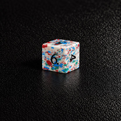 Winter Ink Curse-Gemstone Dice Set – D6 close-up