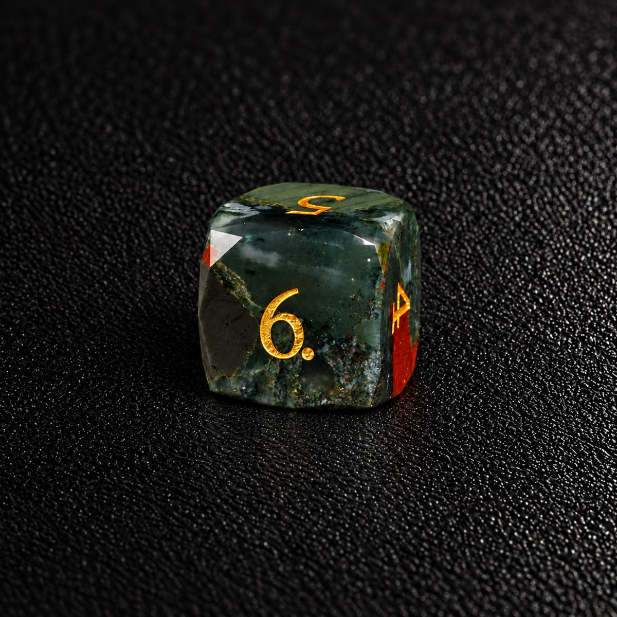 Blood Oath Relic-Gemstone Dice Set – D6 close-up