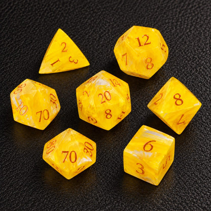 Solar Rift-Gemstone Dice Set - main product image