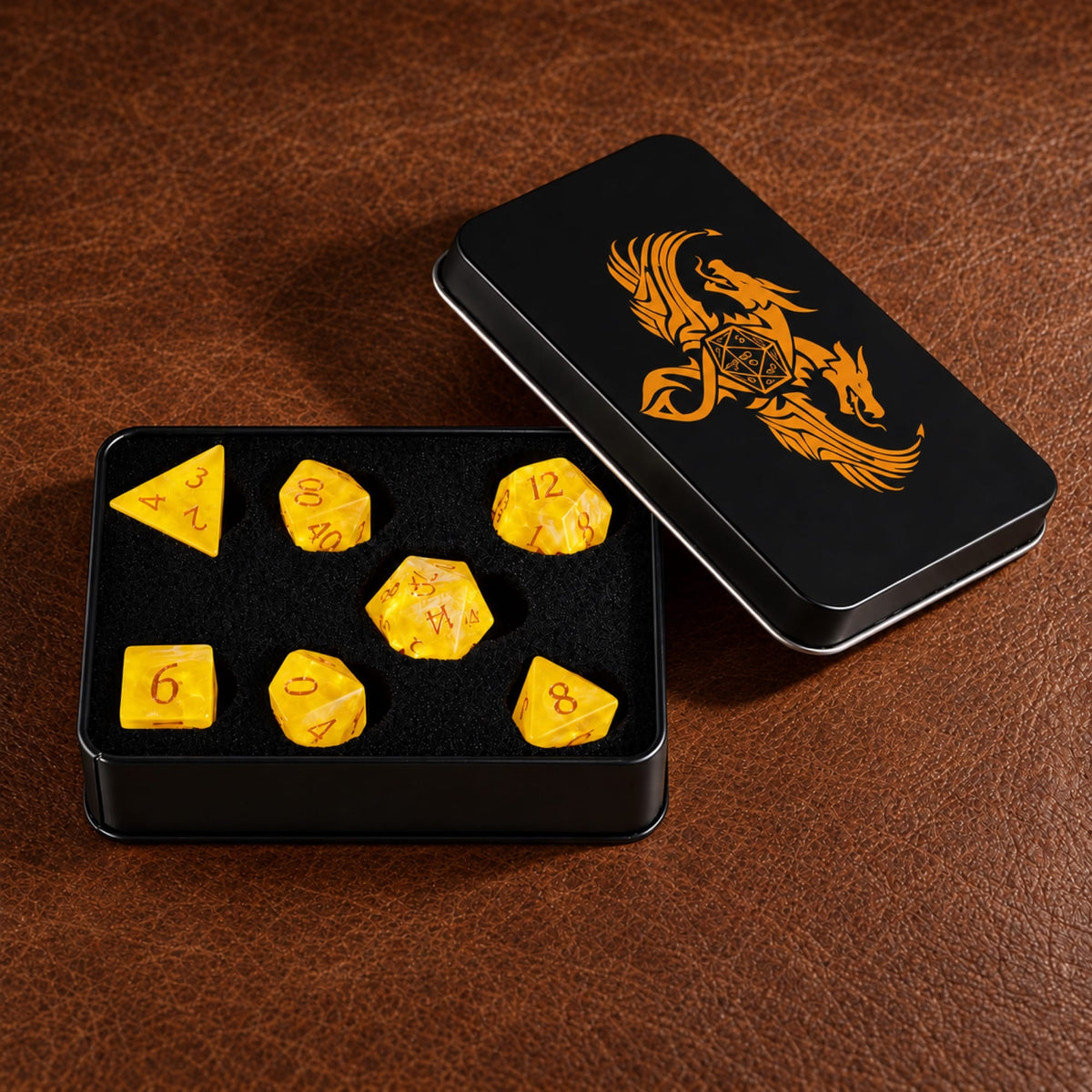 Solar Rift-Gemstone Dice Set - packaging
