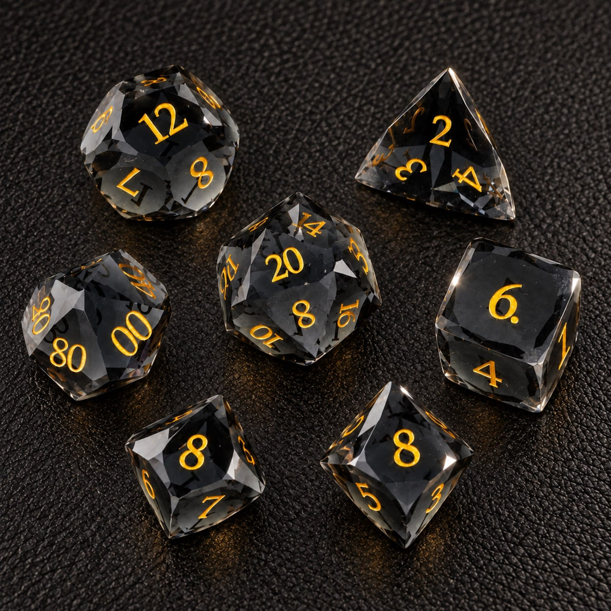 Shadow Crown-Gemstone Dice Set - main product image