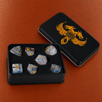 Ivory Aurora Blessing-Gemstone Dice Set – GELOHO gift packaging on cognac leather