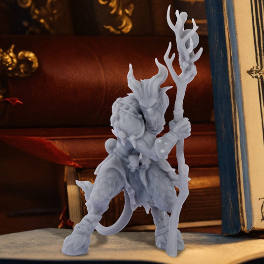 Geloho 3D Print Goat Warlock Miniature