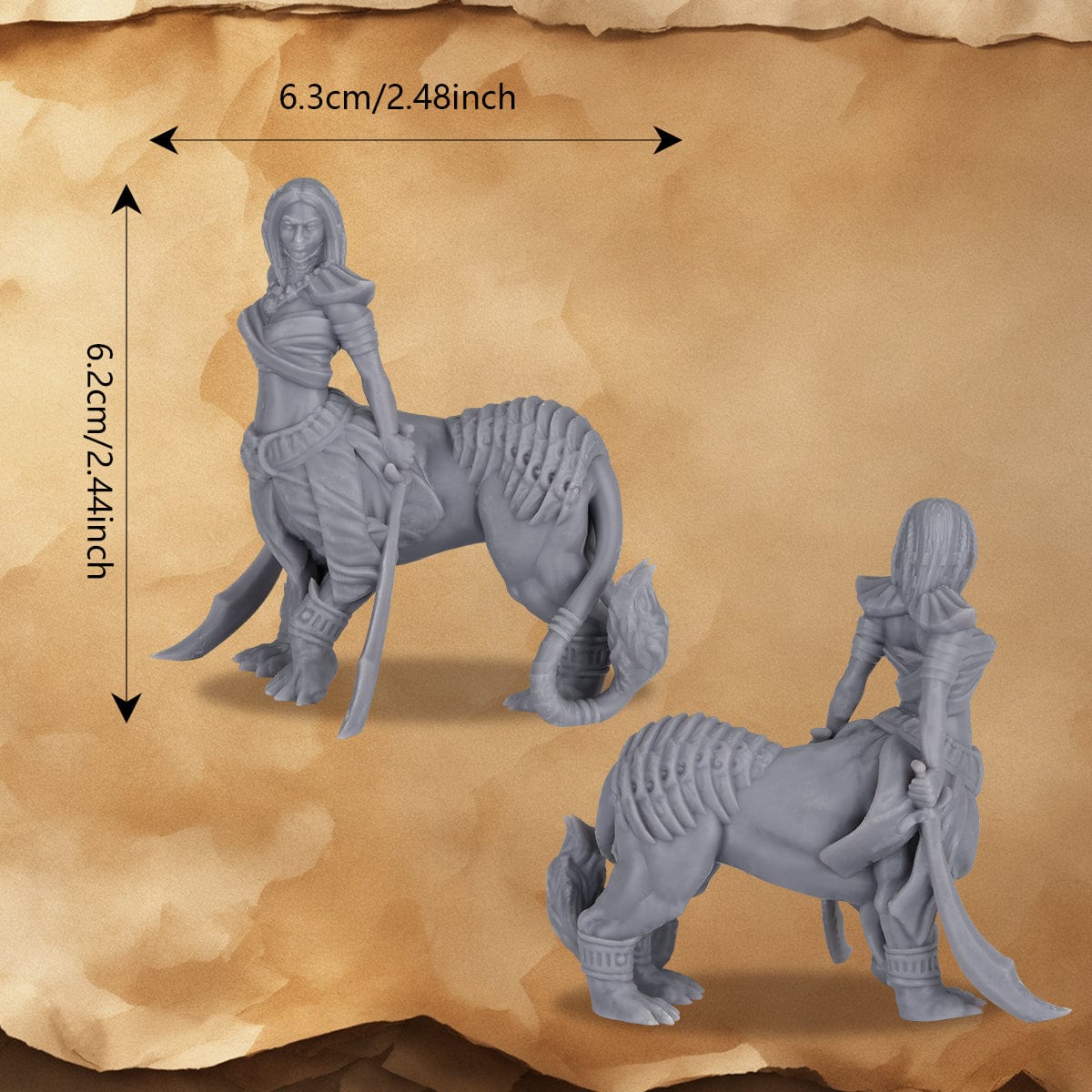 Geloho 3D Print Panther Centaur Miniature