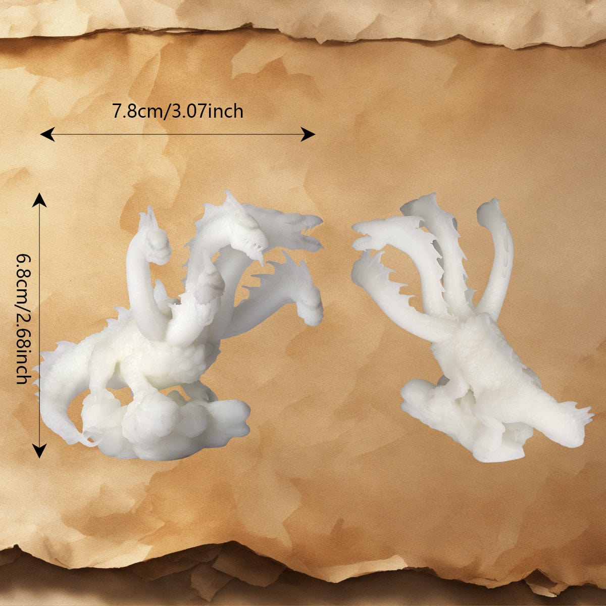 Geloho 5-Headed Dragon Figure for DnD
