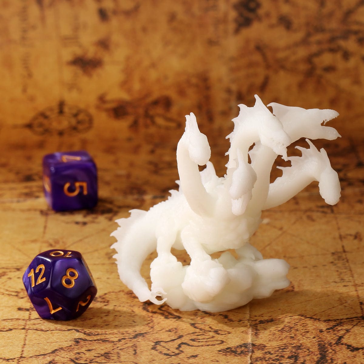 Geloho 5-Headed Dragon Figure for DnD