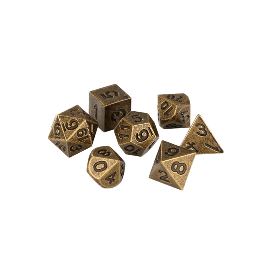 Geloho 7 Pcs Mini Metal dice