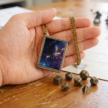 Geloho dice set necklace Abyssal Kraken Dice Necklace
